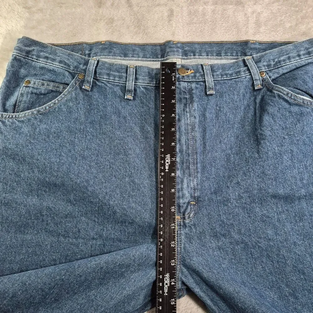 Wrangler Five Star Premium Jeans Mens 46x30 Blue Med Wash Regular Straight Denim